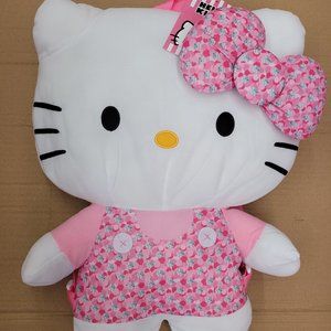 HELLO KITTY 18 INCHES PLUSH BACKPACK WITH POLKA DOTS PRINTS
